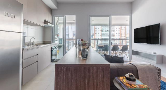 Apartamento estiloso com varanda| Vila Olímpia