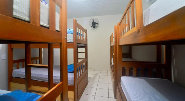 Кровать в общем номере Hostel Lençóis Park