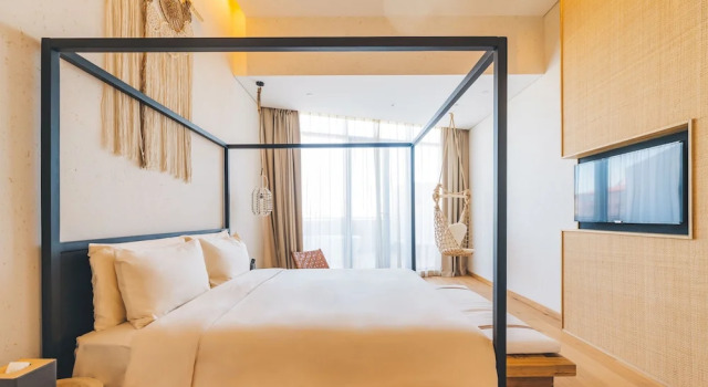Двухместный семейный номер Standard Atour Hotel Swimming Beach Qinglv Road Zhuhai