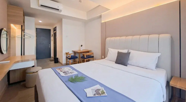 Студия Standard Wooden Tone Studio At At Collins Boulevard Apartment