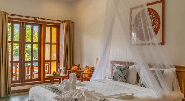Люкс Цокольный этаж с балконом Savada Angkor Boutique Hotel