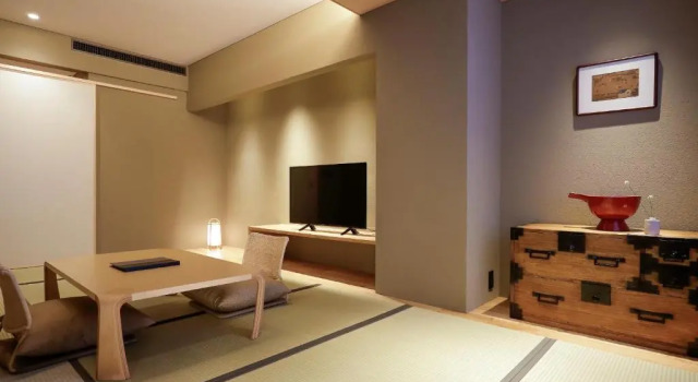 Двухместный номер Superior с видом на город Kaminarimon Ryokan