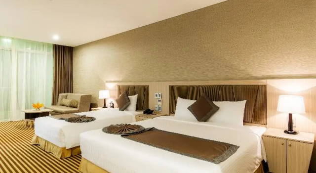 Трёхместный номер Deluxe с балконом и с видом на океан Muong Thanh Luxury Khanh Hoa