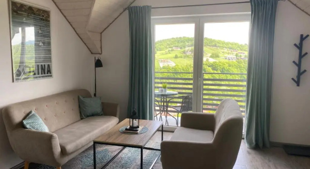 Апартаменты с балконом Amaretto Apartamenty Solina - balia z jacuzzi i sauna