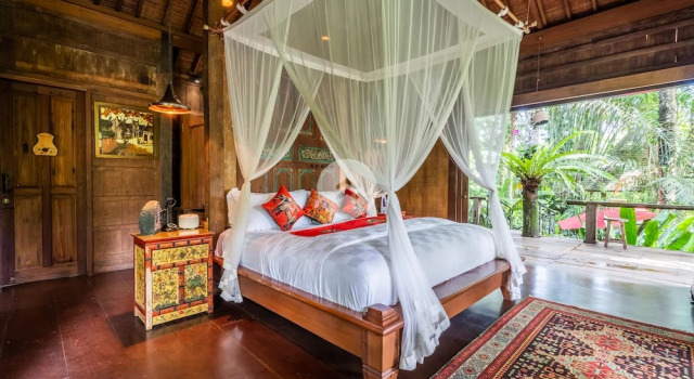 Anam Cara Villa Ubud, Rezervovat Vila Chaty v Bali, Chalupa
