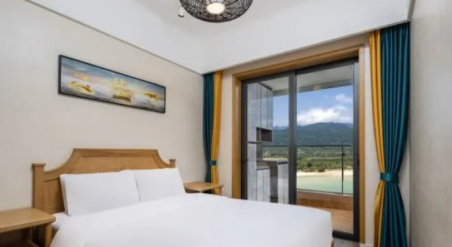 Люкс Deluxe с 3 комнатами с видом на море Maduo Oye Surfing Seaview Resort Homestay (Sunac Riyuewan Branch)