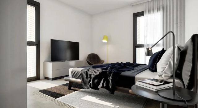 Апартаменты Luxury с 2 комнатами с балконом и с видом на горы Swiss Hotel Apartments - Lugano