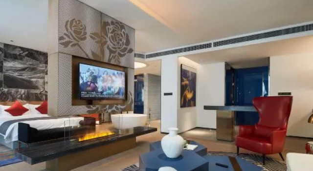 Люкс Deluxe Tianqing Hot Spring Hotel