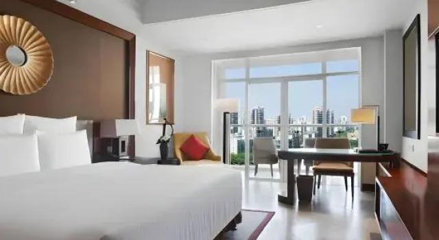 Standardowy pokój z widokiem na rzekę Howard Johnson New Port Resort Haikou