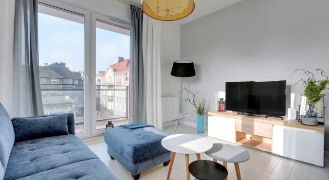 Апартаменты Superior с 2 комнатами с балконом NORDBYHUS Apartamenty Nowa Grobla