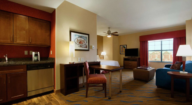 Двухместные Studio Suite Homewood Suites by Hilton Oklahoma City - Bricktown, OK