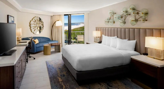 Двухместный номер Deluxe с видом на океан Hilton Marco Island Beach Resort and Spa