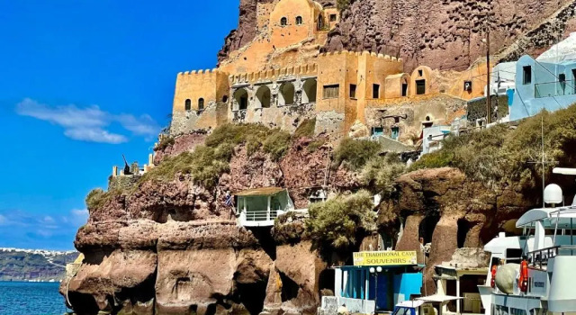 Студия Studio in Old Port of Fira, Sea View, Santorini