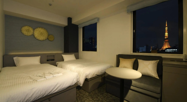 Двухместный номер Deluxe Tower view Henn na Hotel Tokyo Hamamatsucho