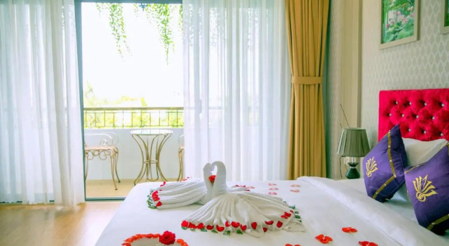 Двухместный номер Deluxe с балконом Con Khuong Resort Can Tho