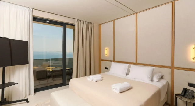 Premium trzyosobowy pokój i balkonem i z widokiem na morze Sol Boutique Hotel