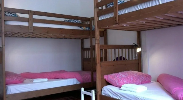 Кровать в общем номере Casa Azul Hostel