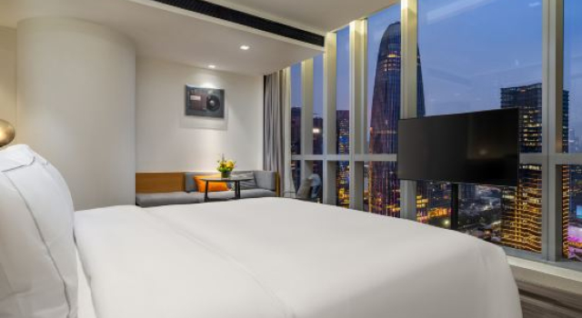 Двухместный номер Executive с видом на город UrCove by HYATT Guangzhou Canton Tower Exhibition Center-Registration Counter for Phase 1 and Free Shuttle Bus Available during Canton Fair