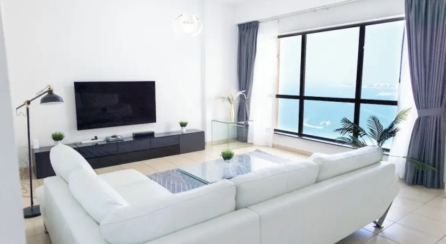 Апартаменты Luxury с 4 комнатами с балконом и с видом на море JBR apartments by HAPPY SEASON