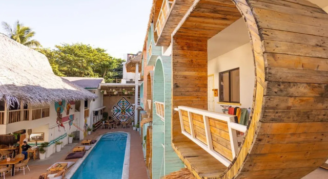 Bett im Wohnheim Happiness Hostel Boracay