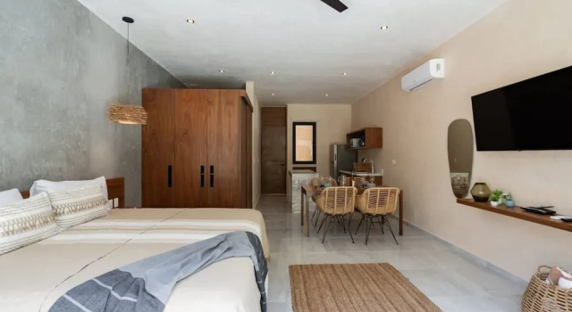 Stylish Tulum Studio Terrace Pool Relax, Prenota Appartamento Hotel a Quintana Roo con parcheggio, Parcheggio