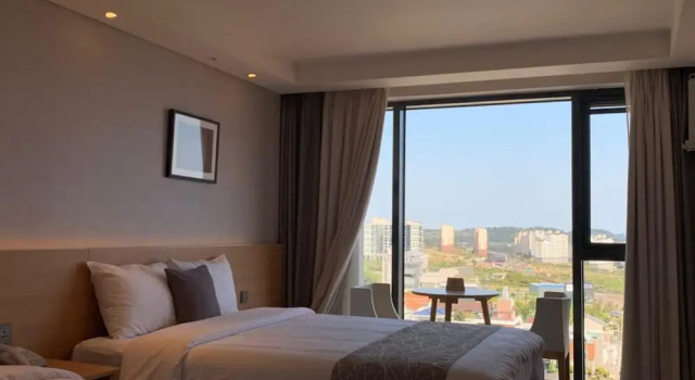Двухместный номер Deluxe с видом на город Seogwipo JS Hotel