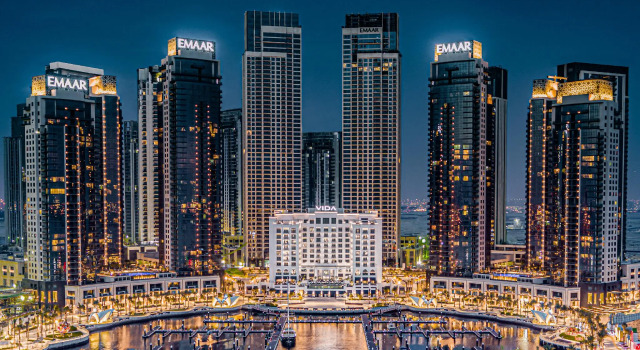 Двухместный люкс Corner Premier with Marina view Vida Creek Harbour