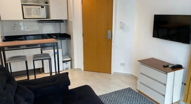 Апартаменты Deluxe с балконом Atlântico Flat Gonzaga