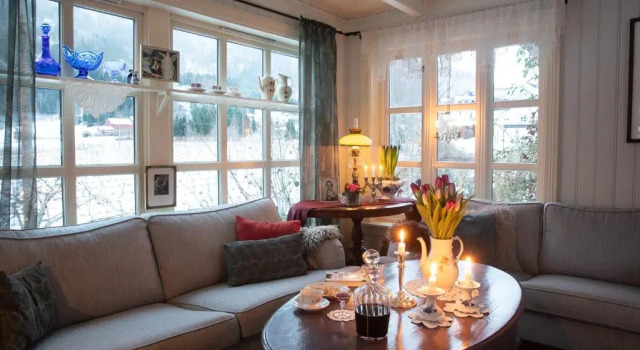 Villa Solvorn, Book Villa Hoteller i Sogn og Fjordane med morgenmad, Morgenmad