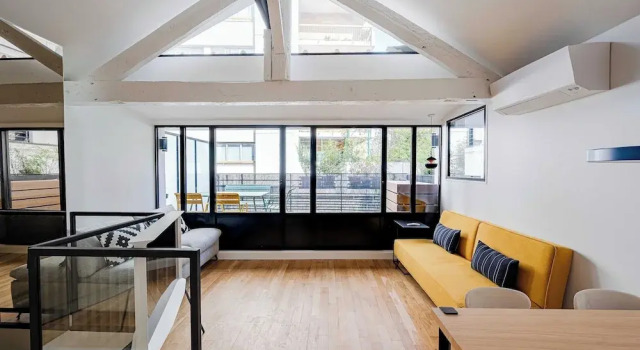 Апартаменты Marais Area - Outdoor Patio - A/C - 2bdr