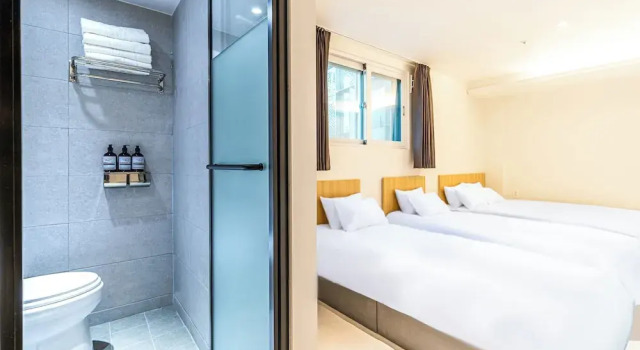 Трёхместный номер Deluxe с видом на город U STAY MyeongDong
