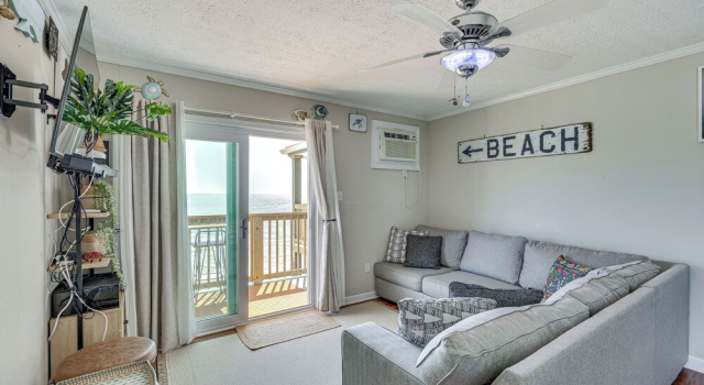 North Topsail Beach Condo w/ Ocean-view Balcony!, Забронировать Отель Норт-Топсейл-Бич Северная Каролина