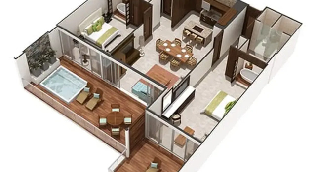 Апартаменты 2BD Riviera Maya Ocean View w Luxurious Resort