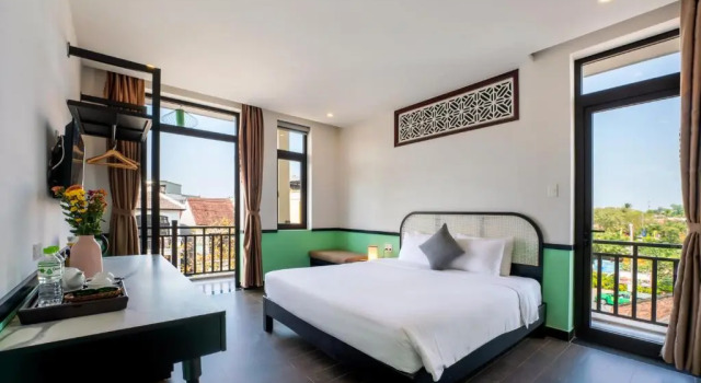 Двухместный номер Deluxe с балконом Hoi An Ivy Hotel