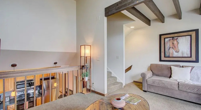 Slope-side Townhome Steps to Main St, Deck View of Old Town Quittin Time Townhome by Avantstay
