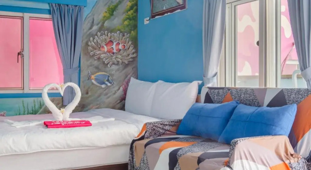Standard- dobbelt værelse med altan Ocean B&B
