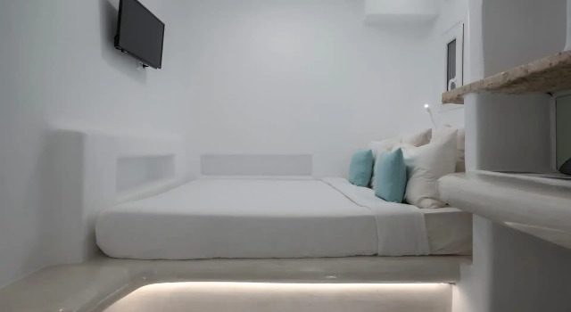 Люкс с балконом и с видом на море Flaskos Luxury Suites