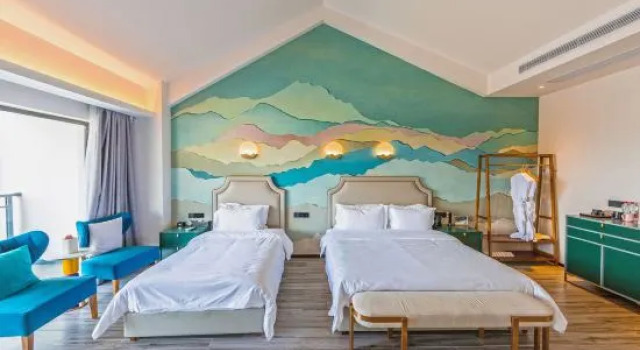 Семейный люкс с видом на море Zhoushan Langli Baisha Resort Hotel