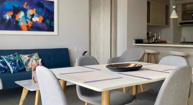 w Cozy 2BR w Balcony n AC in Cartagena, Rezervovat Apartmán Hotely v Bolivar s parkováním, Parkování