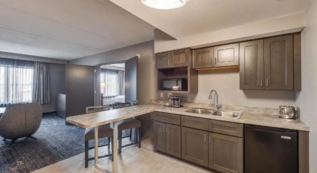Люкс с видом на воду DoubleTree by Hilton Bloomington