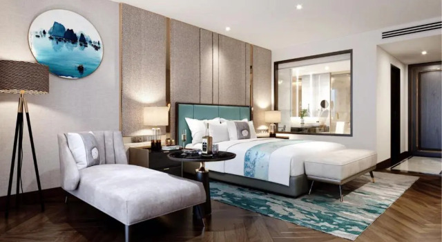 Двухместный номер Deluxe с балконом и с видом на море Radisson Blu Ha Long Bay