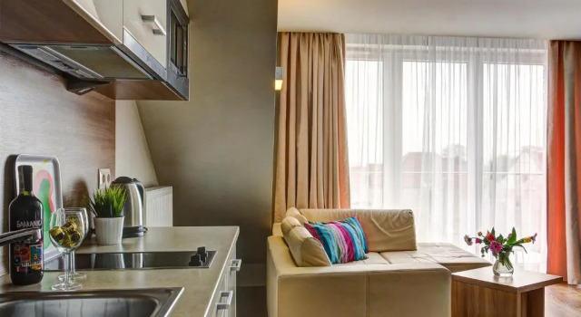 Апартаменты Дуплекс с 3 комнатами с балконом и с видом на море Marina Jastarnia Apartamenty