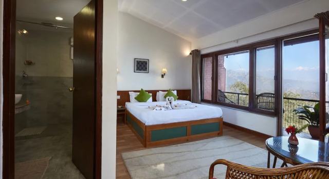 Коттедж Deluxe c 1 комнатой с балконом и с видом на горы Dhulikhel Lodge Resort