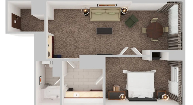 Двухместный люкс Deluxe Cambridge Suites Toronto