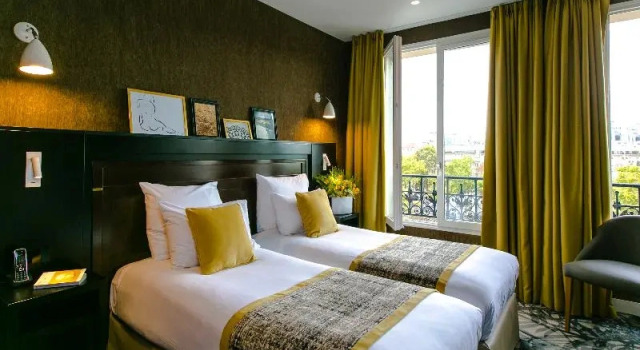 Двухместный номер Superior с красивым видом из окна Hotel de Neuville Arc de Triomphe