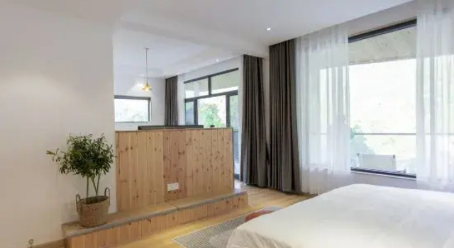 Люкс с красивым видом из окна Jiuhuangshan Weijianshan Homestay