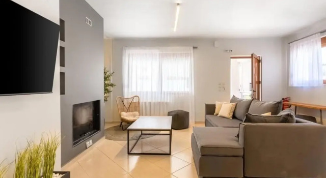 Вилла Villa Ismini 3 Bedrooms With Pool , sea View and E-car Charger