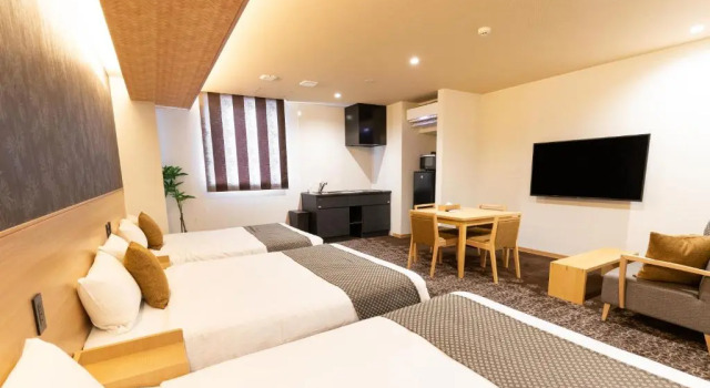 Трёхместный номер Deluxe Chiyokura HOTEL SHUKU Nagoya
