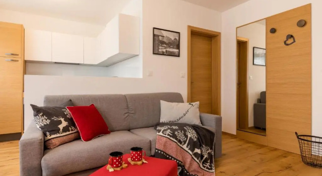 Апартаменты c 1 комнатой с балконом и с видом на горы Apartments and Rooms Kaja