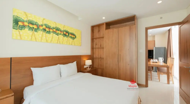 Апартаменты с 3 комнатами с балконом и с видом на город Maple Hotel & Apartment